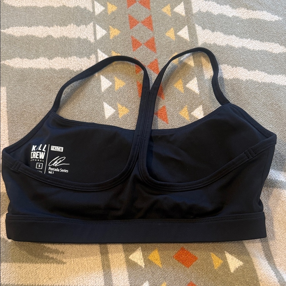 Kill Crew Black and Pink Sports Bra - Picture 2 of 2